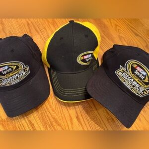 NASCAR Black and Yellow Racing Hats